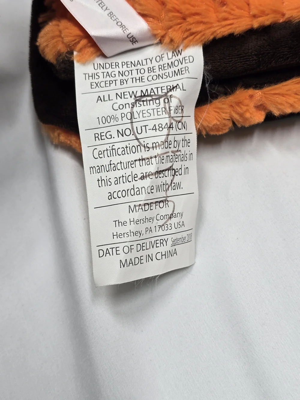 Plush Orange Throw Blanket